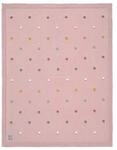 L&auml;ssig Baby-Strickdecke GOTS Dots Rosa
