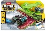 ZURU 11021299 1:64 Metal Machines - Spielset Krokodilangriff Rennbahn + Auto