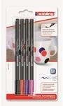 edding 4200 Porzellan Brushpen 1-4mm, 4 St&uuml;ck warme Farben