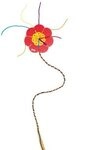 GOKI 58616 Strickblume, Strickklee &Oslash;= 9,5 - 10 cm, Holz, 7 F&auml;den, 2-fach...