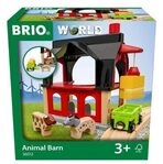BRIO 63601200 Tierscheune mit Heuwaggon - Zubeh&ouml;r zum Zugset
