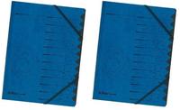 HERLITZ 10843316 Ordnungsmappe 1-12 Colorspan blau