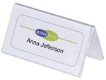 Durable 803419 Tischnamensschild aus Acryl, Einsteckschilder 61-122?x?210?mm,