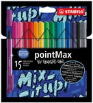 STABILO 488/15-06 Filzschreiber - STABILO pointMax - 15er Pack - Snooze One Edition