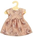 HELESS 2230 Puppen-Glitzerkleid Ros&eacute; Gold, Gr&ouml;&szlig;e 35-45 cm