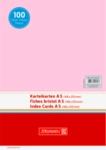 BRUNNEN 102250020 Karteikarten A5 unliniert rot