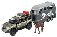 MAJORETTE 213776000 Land Rover Horse Carrier