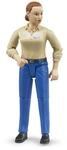 BRUDER&reg; 60408 Frau mit hellem Hauttyp und blauer Hose