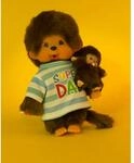 Sekiguchi Monchhichi Boy Super Dad mit kleinem Kind , 20 cm