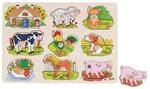 goki Steckpuzzle Tierstimmen Bauernhof geh&ouml;rt zu wem?