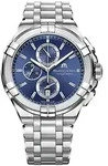 Maurice Lacroix AIKON Chronograph 44 mm Blau Edelstahl...