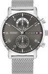 TOMMY HILFIGER 1710402, Tommy Hilfiger Kane Armbanduhr silber blau Edelstahl