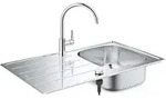 Grohe K&uuml;chenarmatur K&uuml;chensp&uuml;le Sp&uuml;le Sp&uuml;lbecken Einbausp&uuml;le Edelstahl...