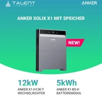 Anker SOLIX X1-H12K-T - 12 kW Wechselrichter mit Speicheroption 0 % f&uuml;r...