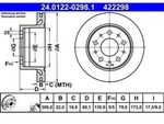 Bremsscheibe 24.0122-0298.1