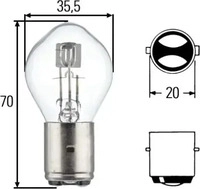 Hella 8GD 002 084-151, Hella Gl&uuml;hlampe, Hauptscheinwerfer STANDARD 8GD 002...