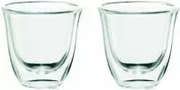 De'Longhi Doppelwandige Espressogl&auml;ser, 90 ml, 2erSet DLSC310
