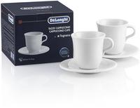De'Longhi Cappuccinotassen aus Porzellan, 270 ml, 2erSet DLSC309