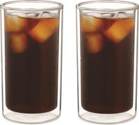 De'Longhi Doppelwandige Cold Brew Gl&auml;ser, 300 ml, 2erSet DLSC325