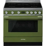 Smeg CPF9IPOG Induktions Kochzentrum - Breite: 90 cm - Ausf&uuml;hrung: Oliv Gr&uuml;n
