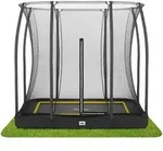 Salta Trampolin Comfort Edition Ground - 214x153cm - Rechteckig Schwarz - 214x153 cm