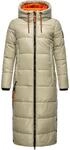 Langer Winter Steppmantel "Schmuseengel" Pebble Grey XS