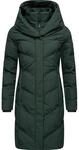 Wasserdichter Steppmantel mit Kapuze "Natalka Melange" Dark Green S