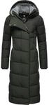 wasserdichter Winter Steppmantel "Pavla Long" Dark Olive XXL