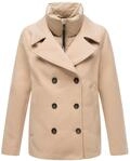 Kurzmantel in Wolloptik "Aylaraa 16" Beige S
