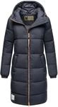 Steppmantel ros&eacute;farbenen Details "Nomadiaa 16" Navy L