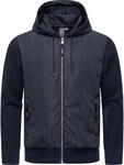 Leichte &Uuml;bergangsjacke mit weichen Strick&auml;rmeln "Ronel" Navy S