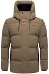 Steppjacke mit Kapuze "Taviaan XX" Stone Brown S