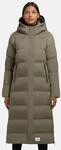 Warmer Steppmantel mit Kapuze "Mayla2-YM" Light Moss Green S