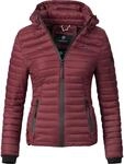 Leichte Steppjacke mit Kapuze "Samtpfote" Bordeaux S