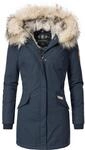 Winterparka mit Kapuze "Cristal" Blau M