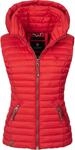 Leichte Steppweste mit abnehmbarer Kapuze "Shadaa" Rot XS