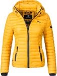 Leichte Steppjacke mit Kapuze "Samtpfote" Gelb XS