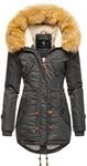 Langer Winterparka mit Kapuze "La Viva" Anthrazit XS
