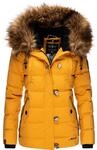 Winter Steppjacke mit abnehmbarem Kunstfell "Zoja" Yellow S