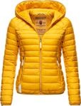 Leichte Steppjacke mit Kapuze "Ich Bin H&uuml;bsch" Yellow M