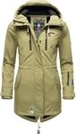 &Uuml;bergang Softshell-Mantel mit Kapuze "Zimtzicke" Olive S