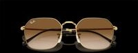 Ray - Ban Unisex Ray - Ban RB3694 JIM 001/51 Sonnenbrillen Metall Gold Braun