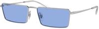 Ray - Ban Unisex Ray - Ban RB3741 EMY 003/80 Sonnenbrillen Metall Silber Blau