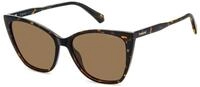 Polaroid Damen Polaroid PLD 4181/S 086/SP Sonnenbrillen Polycarbonat Havanna...