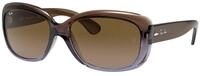 Ray - Ban Damen Ray - Ban RB4101 JACKIE OHH 860/51 Sonnenbrillen Injiziert Braun