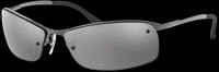 Ray - Ban Herren Ray - Ban RB3183 004/82 Sonnenbrillen Metall Grau Silber...