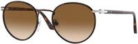 Persol Herren Persol PO2422SJ 992/51 Sonnenbrillen Metall Braun Braun Pantos Normal