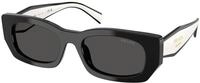 Prada Damen Prada PR B05S 09Q08Z Sonnenbrillen Acetat Schwarz Grau Pillow Normal