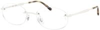 Ray - Ban Unisex Ray - Ban RX3767V 3205 Optische Fassungen Metall Wei&szlig; Transparent