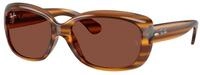 Ray - Ban Damen Ray - Ban RB4101 JACKIE OHH 820/C5 Sonnenbrillen Nylon Rot Rot